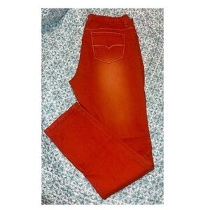 South Pole Juniors Vibrant Orange Skinny Jeans